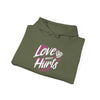 Gildan 18500 Unisex  Hooded Sweatshirt | Love Never Hurts Graphic Print