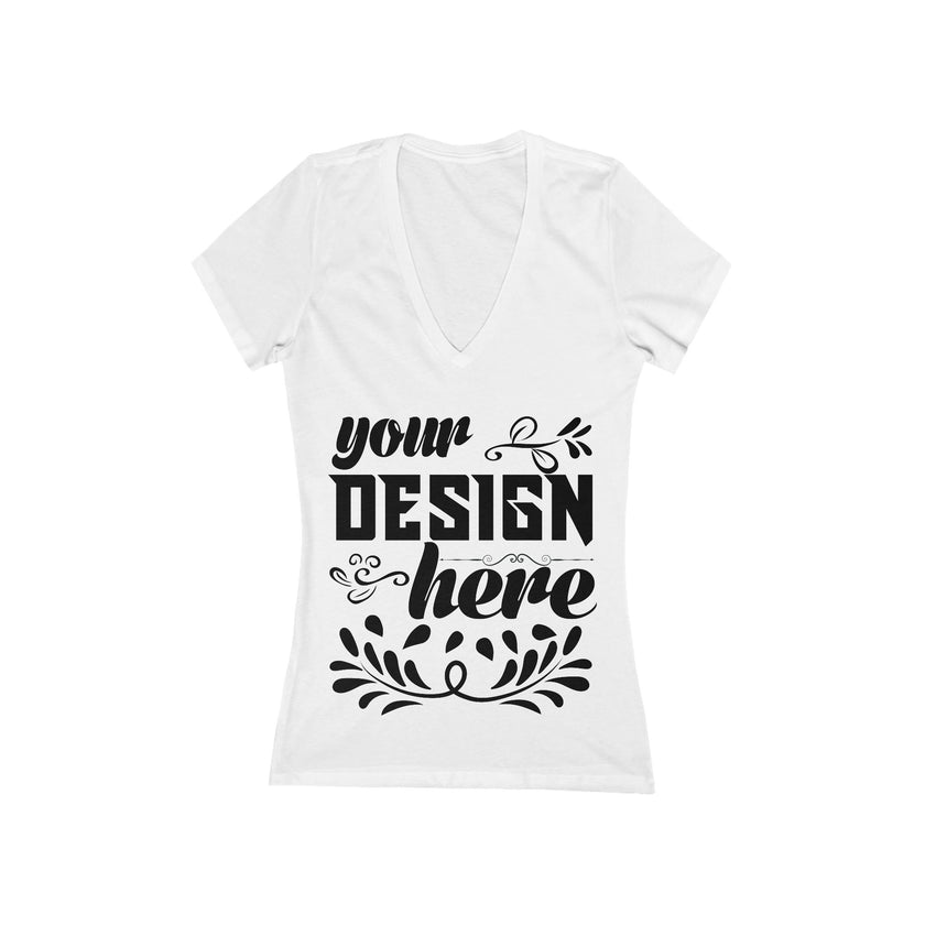 Customizable Bella+Canvas 6035 Womens Deep V Neck T Shirt