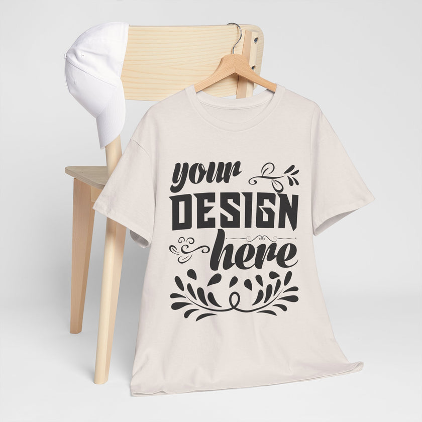 Customizable Gildan 5000 Unisex Heavy Cotton T-Shirt Classic Fit