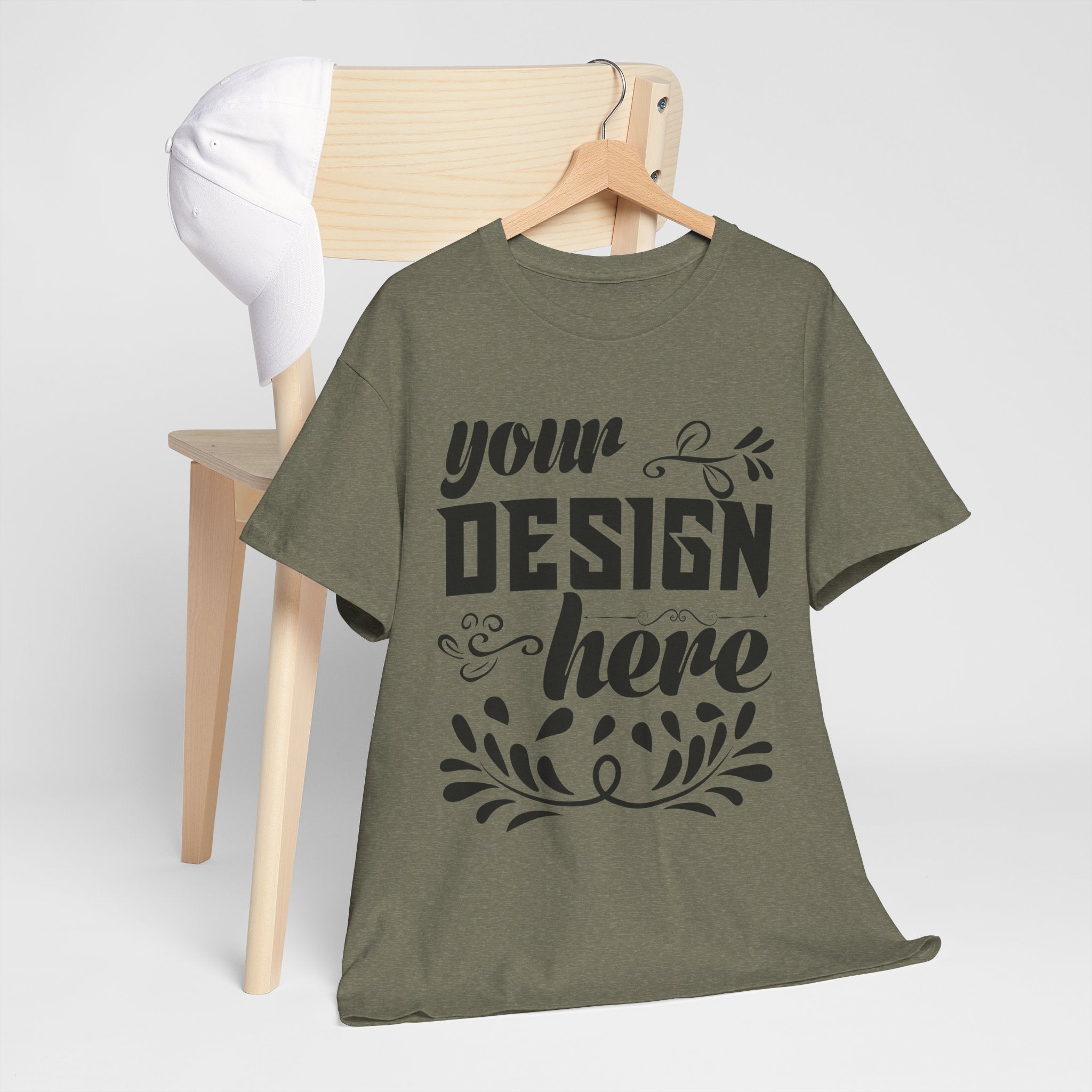 Customizable Gildan 5000 Unisex Heavy Cotton T-Shirt Classic Fit