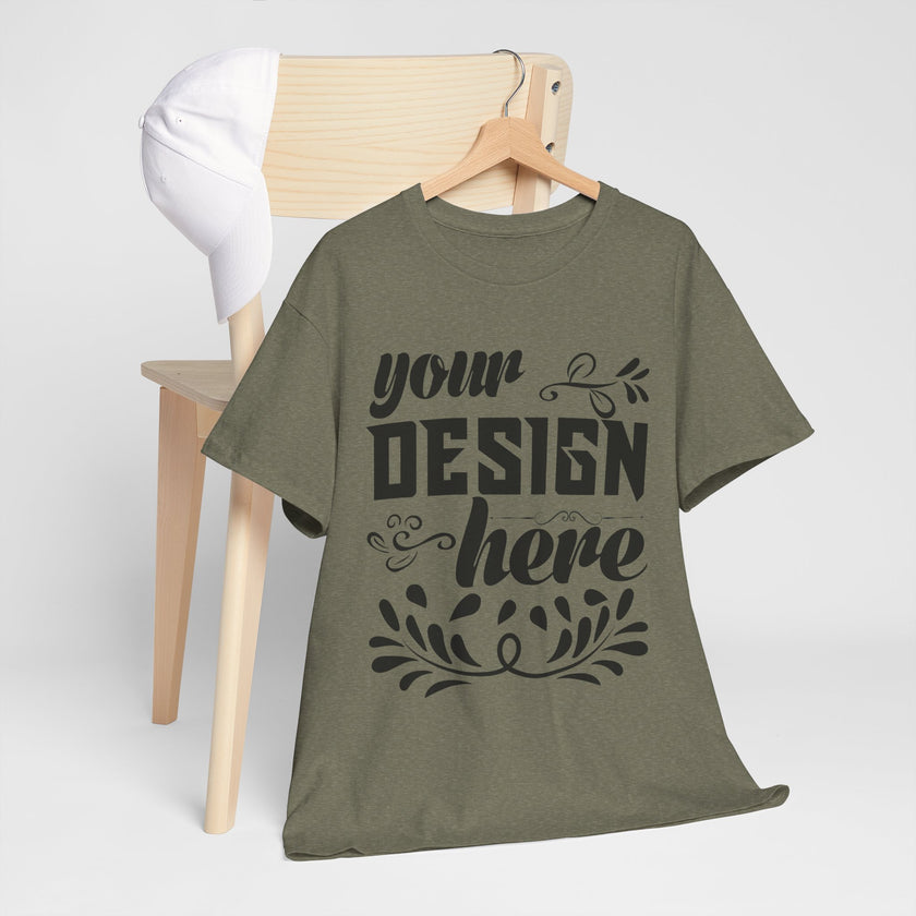 Customizable Gildan 5000 Unisex Heavy Cotton T-Shirt Classic Fit