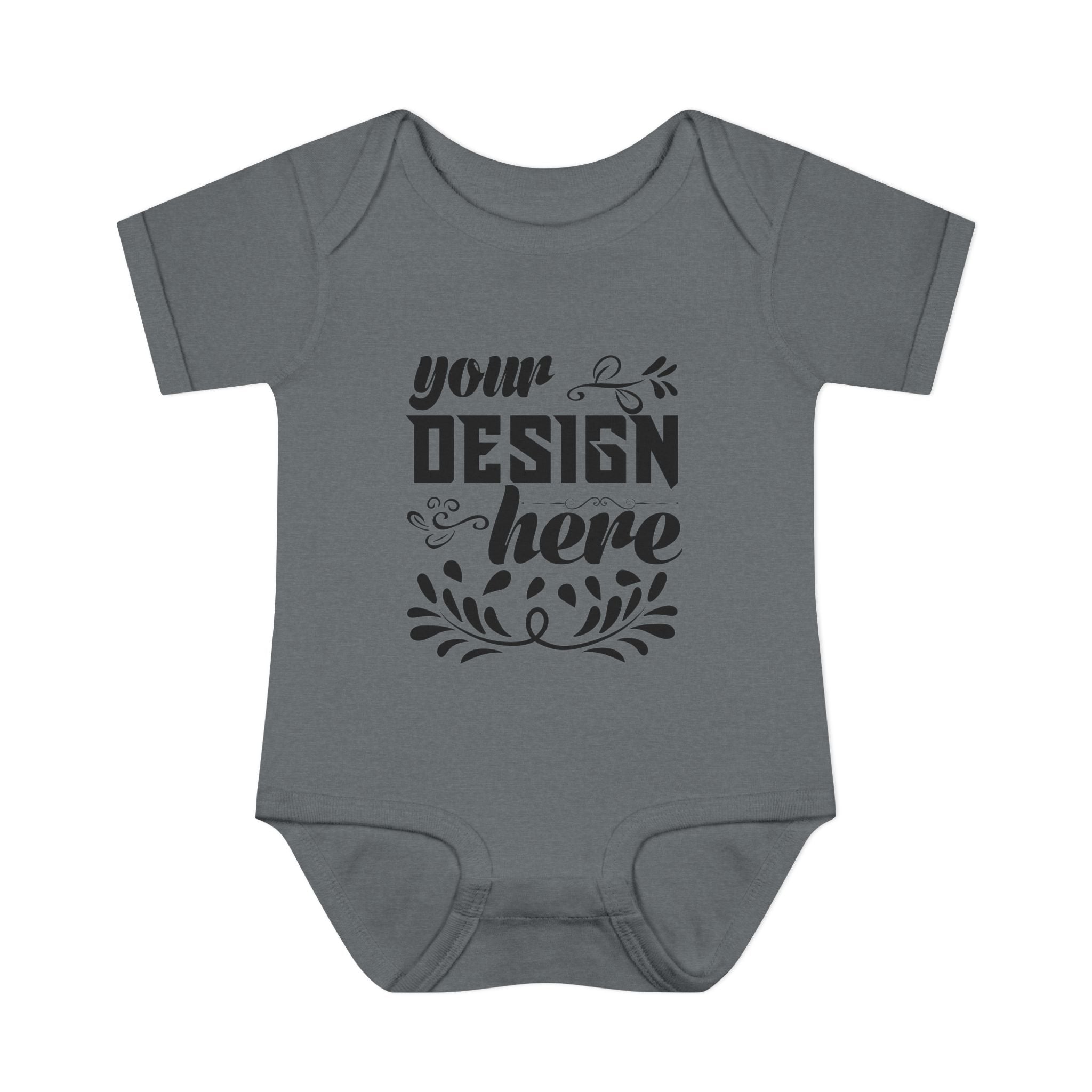 Customizable Infant Baby Rib Bodysuit Rabbit Skins 4400 Unisex