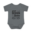 Customizable Infant Baby Rib Bodysuit Rabbit Skins 4400 Unisex