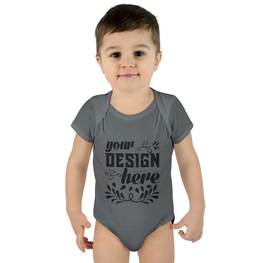 Customizable Infant Baby Rib Bodysuit Rabbit Skins 4400 Unisex