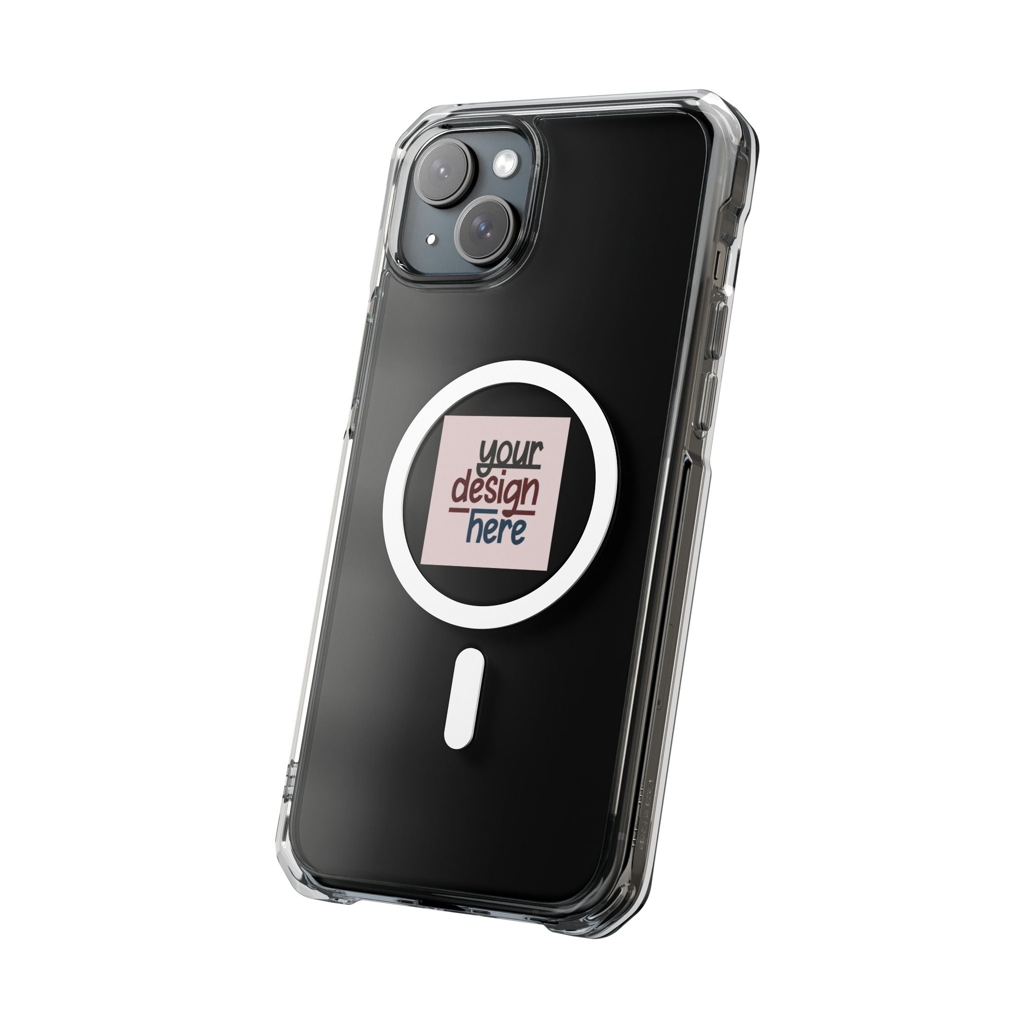 Customizable Magnetic Clear Impact Case With Air Cushioned Bumper Corners