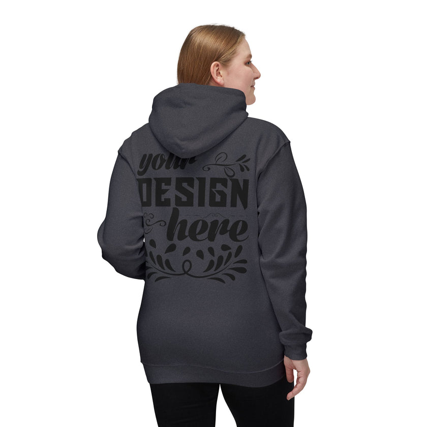 Customizable Bayside 960 Unisex Heavyweight Hooded Sweatshirt Made in US
