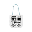 Customizable Canvas Tote Bag With 5 Color Strap Options All Over Print