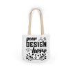 Customizable Canvas Tote Bag With 5 Color Strap Options All Over Print