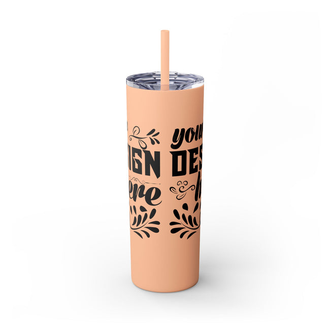 Customizable Maars 20oz Skinny Tumbler with Straw Stainless Steel