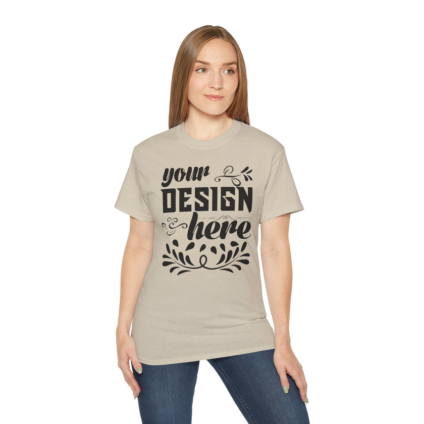 Customizable Gildan 2000 Unisex Ultra Cotton Crew Neck T-Shirt