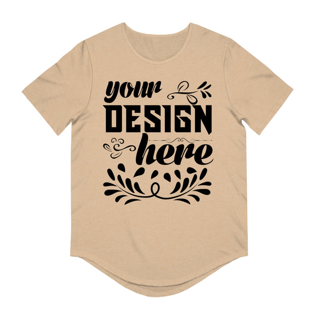 Customizable Bella+Canvas 3003 Mens Jersey Curved Hem Tee