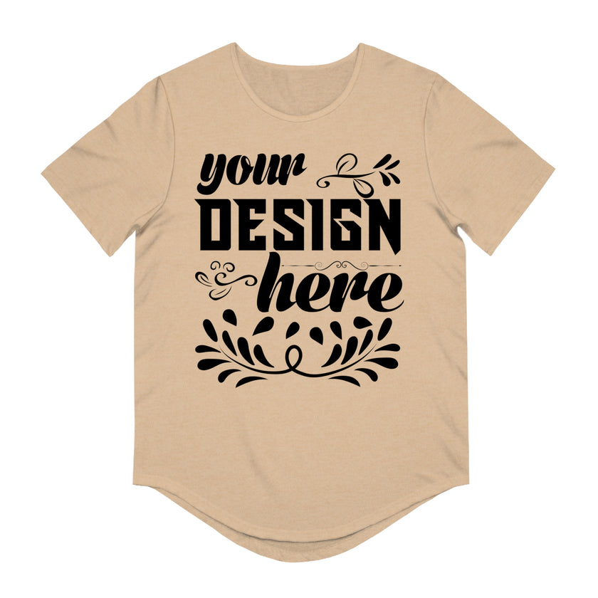 Customizable Bella+Canvas 3003 Mens Jersey Curved Hem Tee