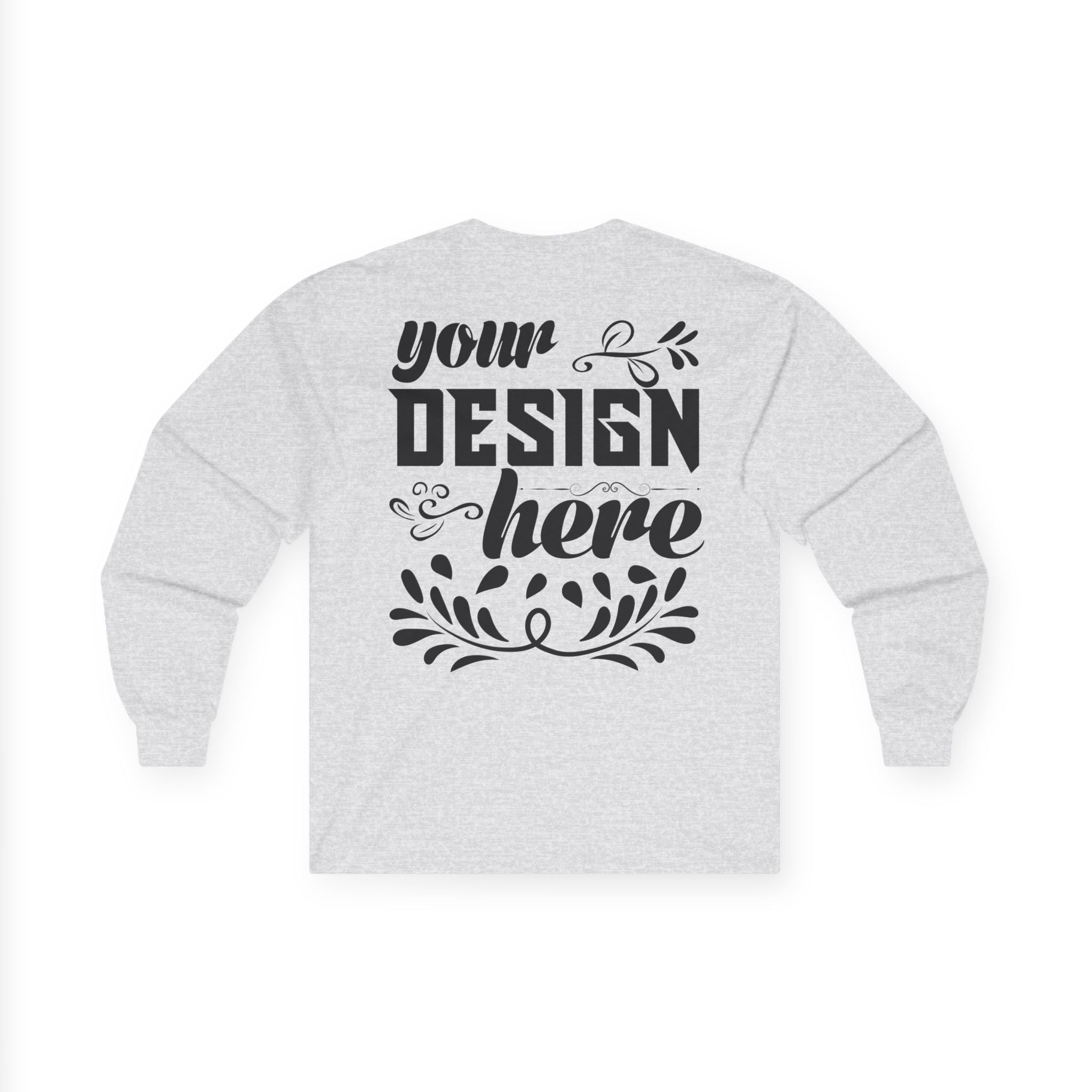 Customizable Gildan 2400 Unisex Ultra Cotton Long Sleeve Tee Classic Fit