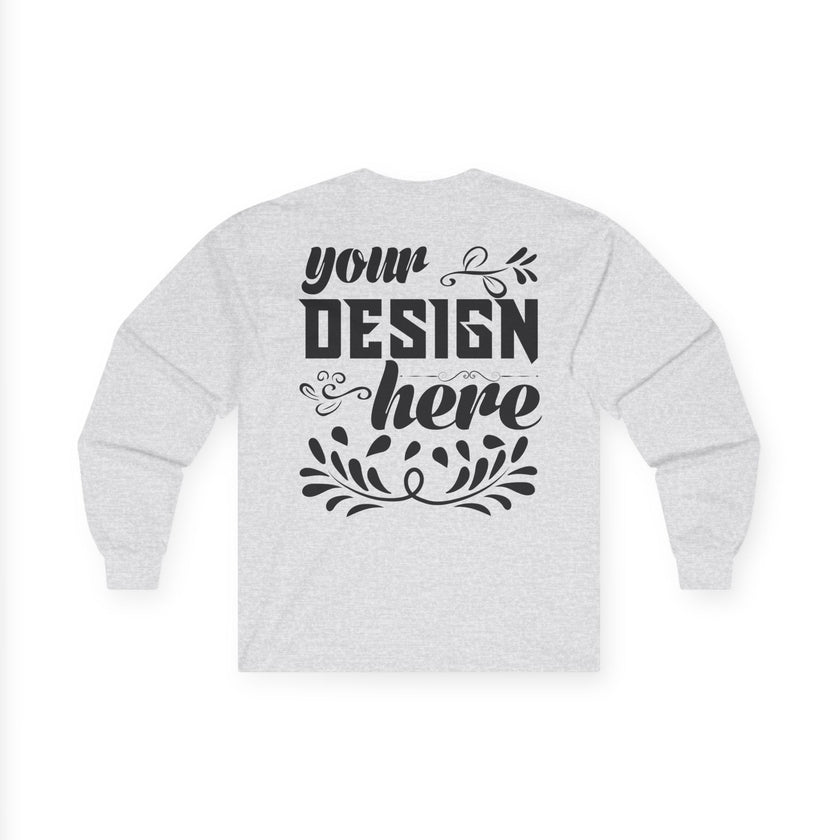 Customizable Gildan 2400 Unisex Ultra Cotton Long Sleeve Tee Classic Fit