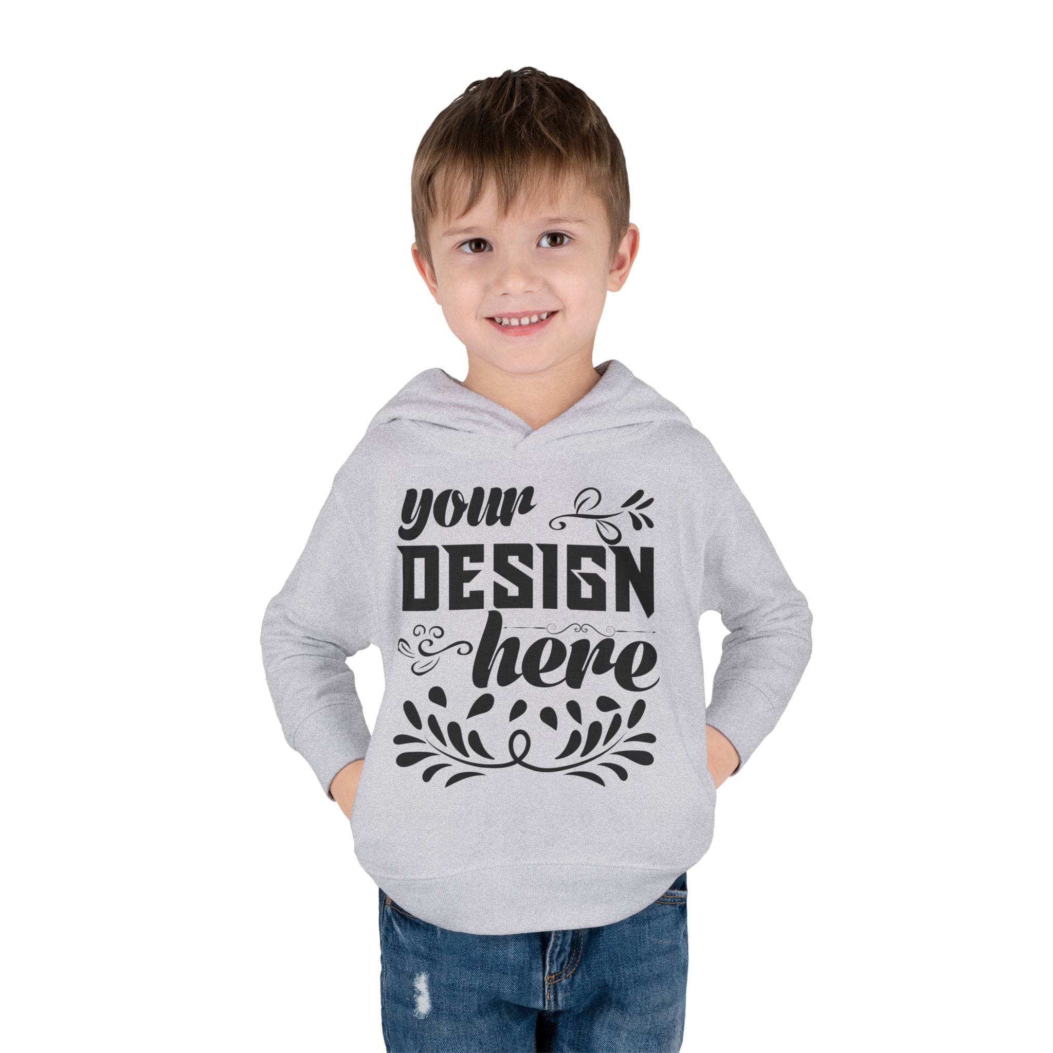 Customizable Rabbit Skins Toddler Pullover Fleece Hoodie DTG