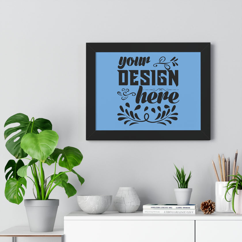 Customizable Framed Horizontal Poster on Matte Paper with Acrylic Cover