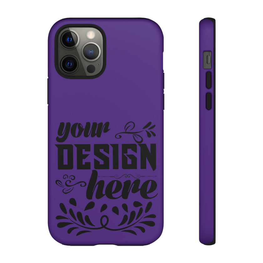 Customizable Tough Dual Layer Phone Case Polycarbonate TPU Liner Protective