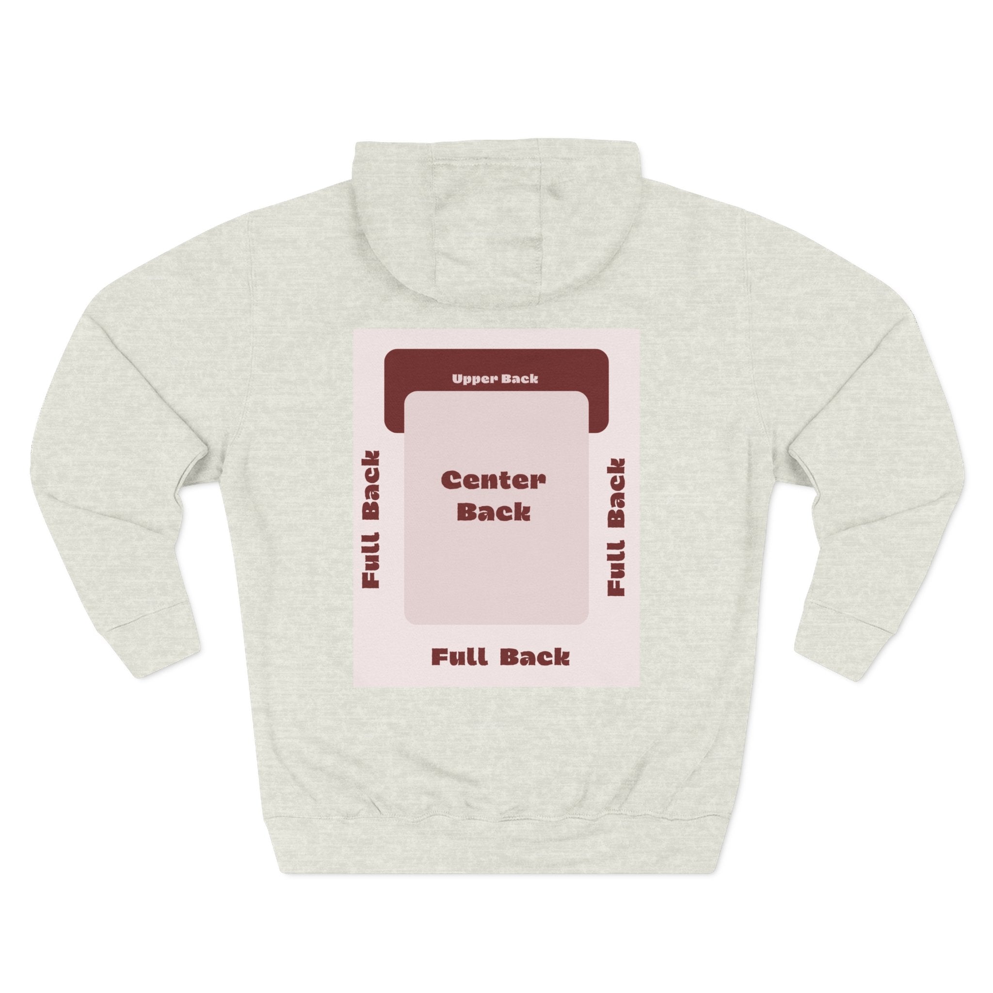 Customizable Lane Seven LS14001 Unisex Three Panel Fleece Hoodie