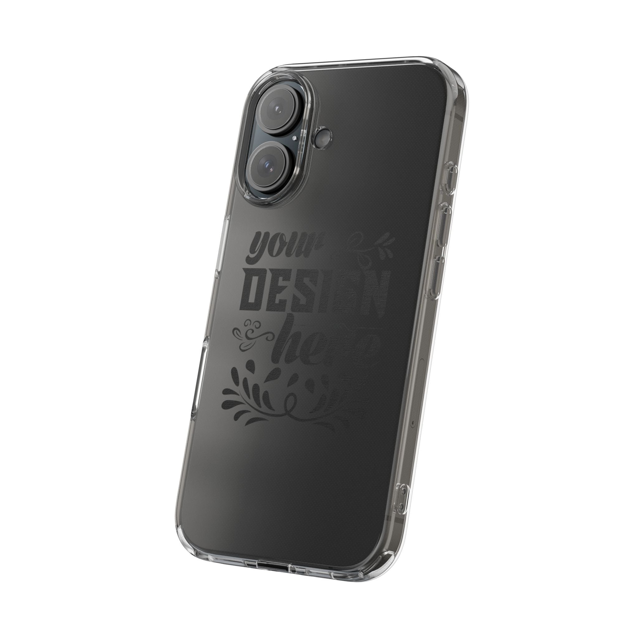 Customizable Clear Impact Resistant Phone Case With TPU Sides Wireless Ready