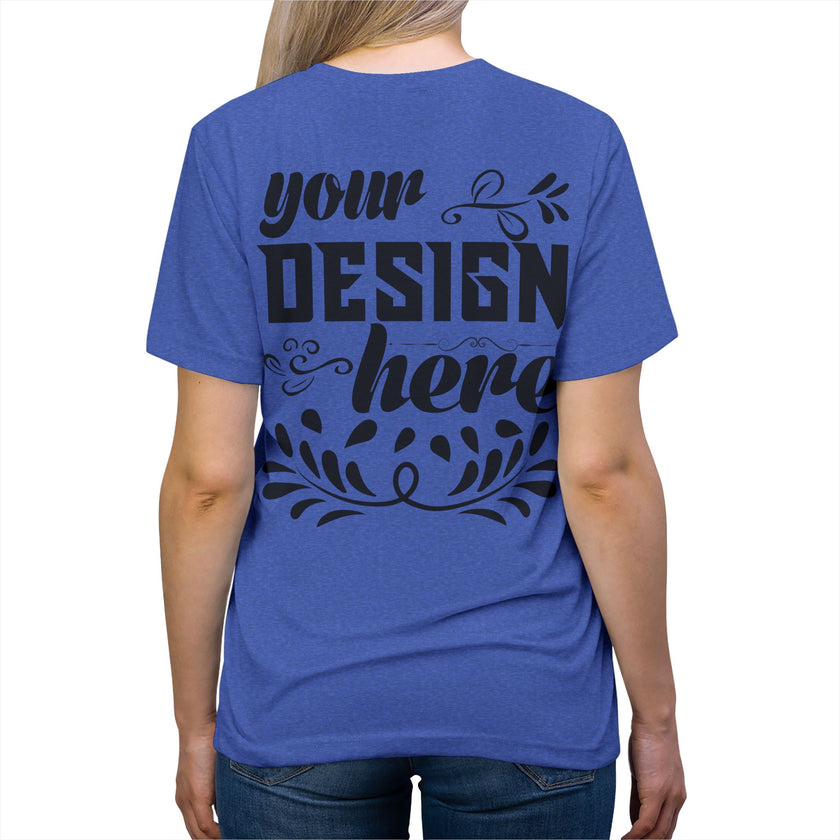 Customizable Bella+Canvas 3413 Unisex Triblend T-Shirt Retail Fit