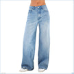 Nameria High Waist Straight Leg Denim Jeans Full Length
