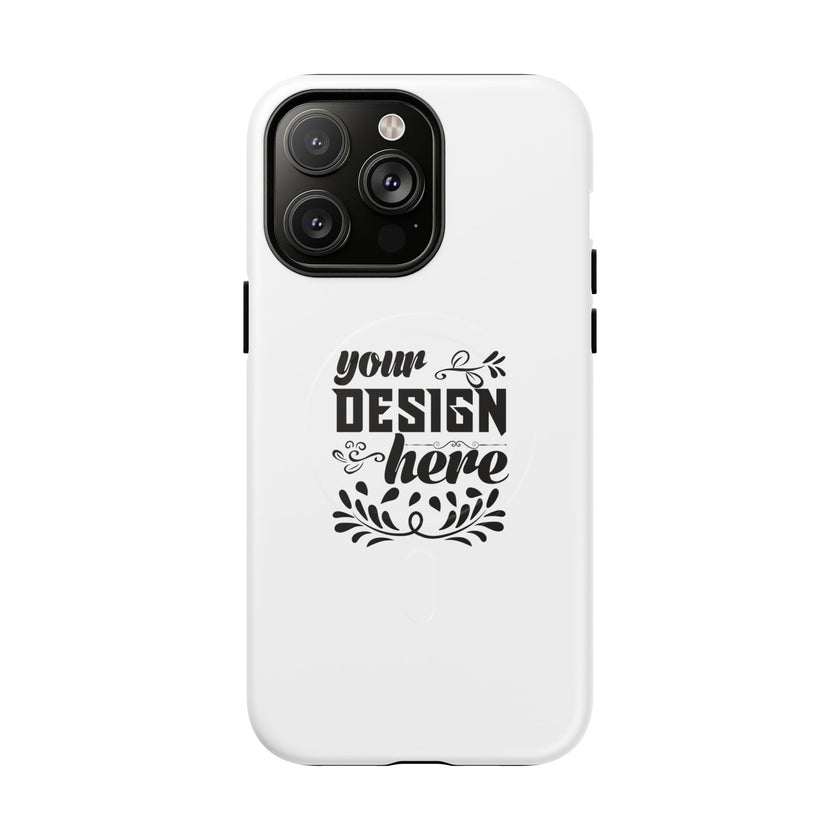Customizable Tough Magnetic Phone Case Dual Layer Polycarbonate TPU Liner