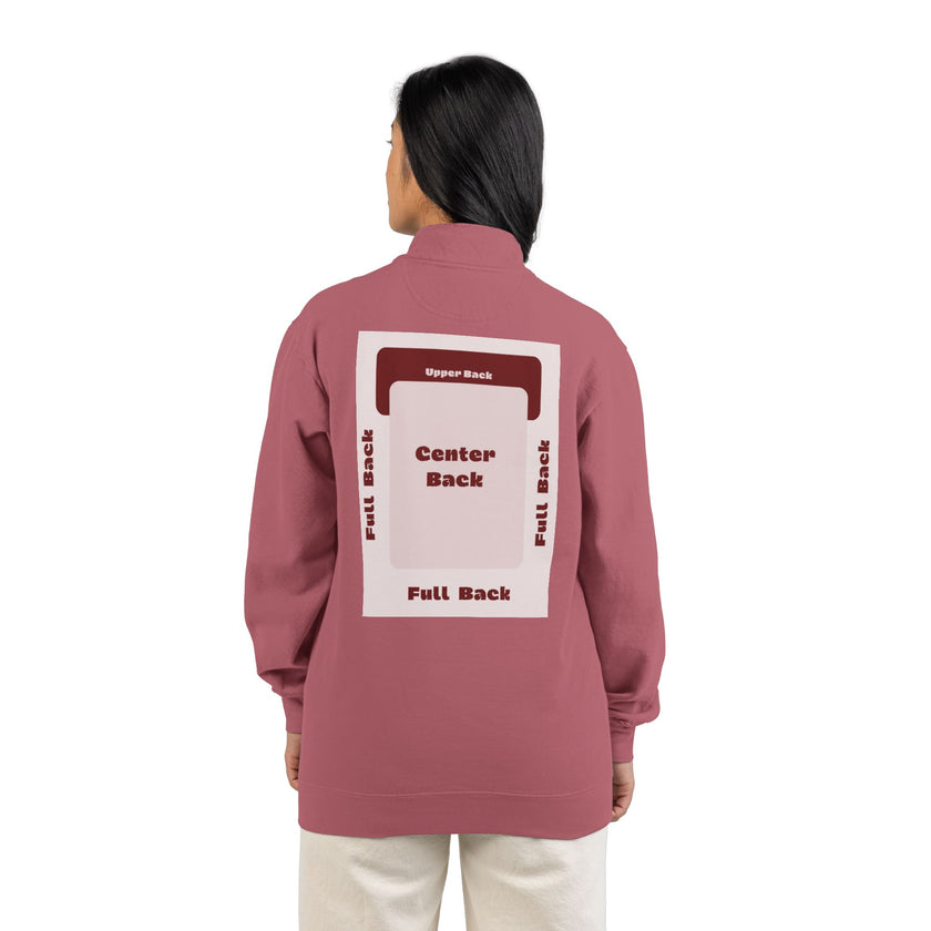 Customizable Comfort Colors 1580 Unisex Quarter Zip Sweatshirt