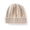 Nameria Unisex Cable Knit Cashmere Blend Hat Ear Flaps One Size