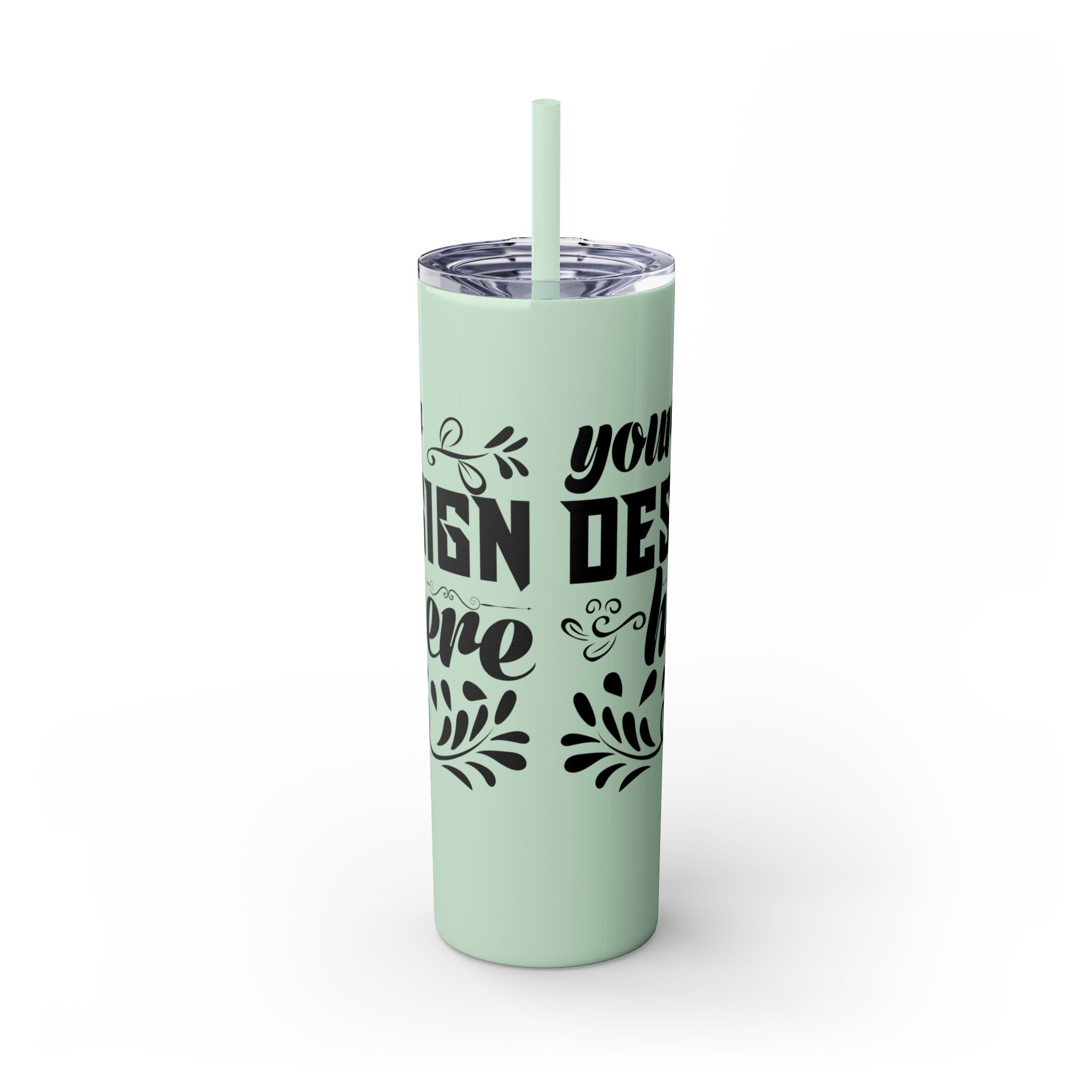 Customizable Maars 20oz Skinny Tumbler with Straw Stainless Steel