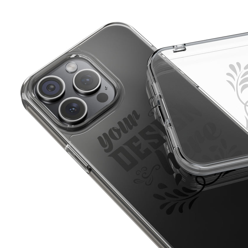 Customizable Clear Impact Resistant Phone Case With TPU Sides Wireless Ready