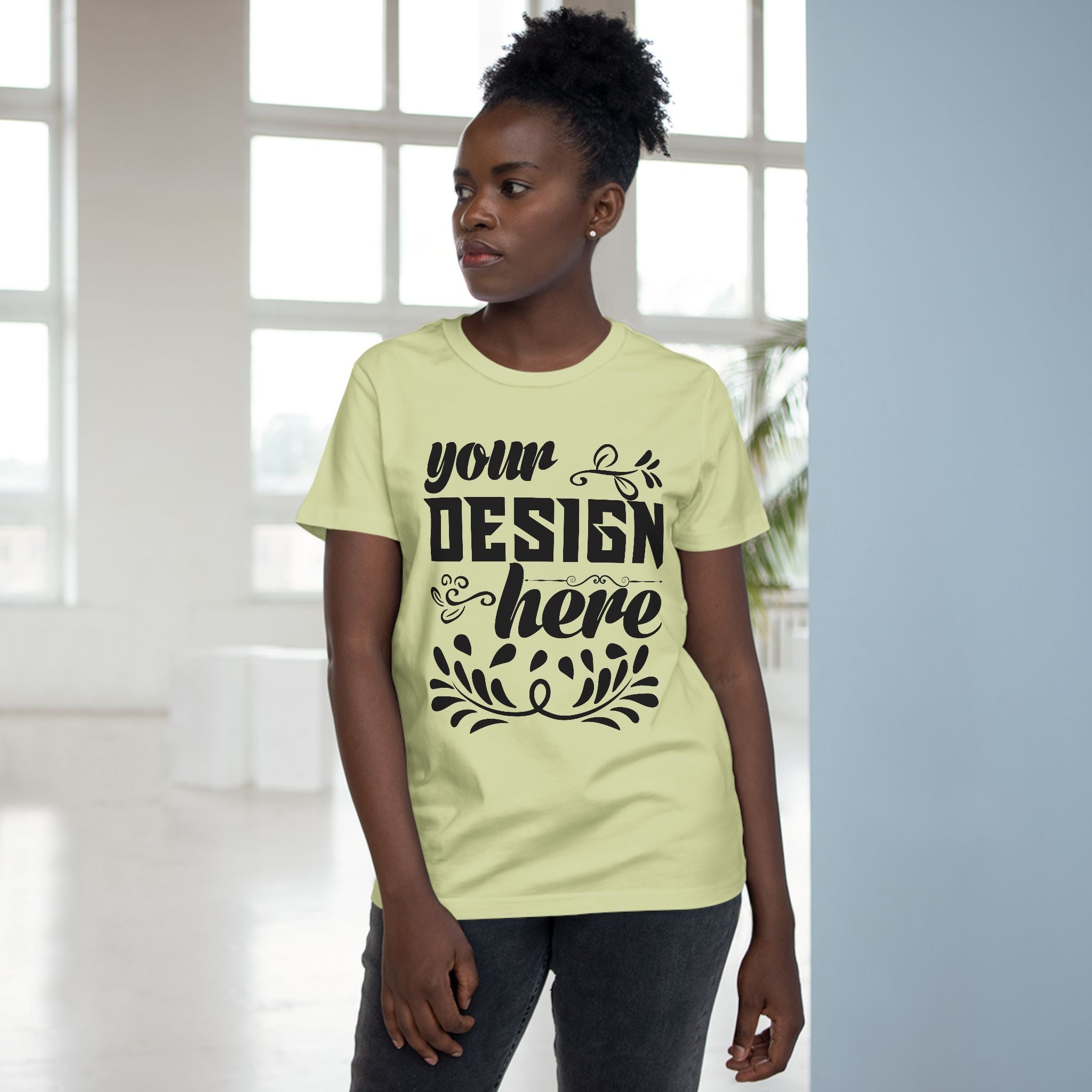 Customizable AS Colour 4001 Womens Maple Cotton T-Shirt