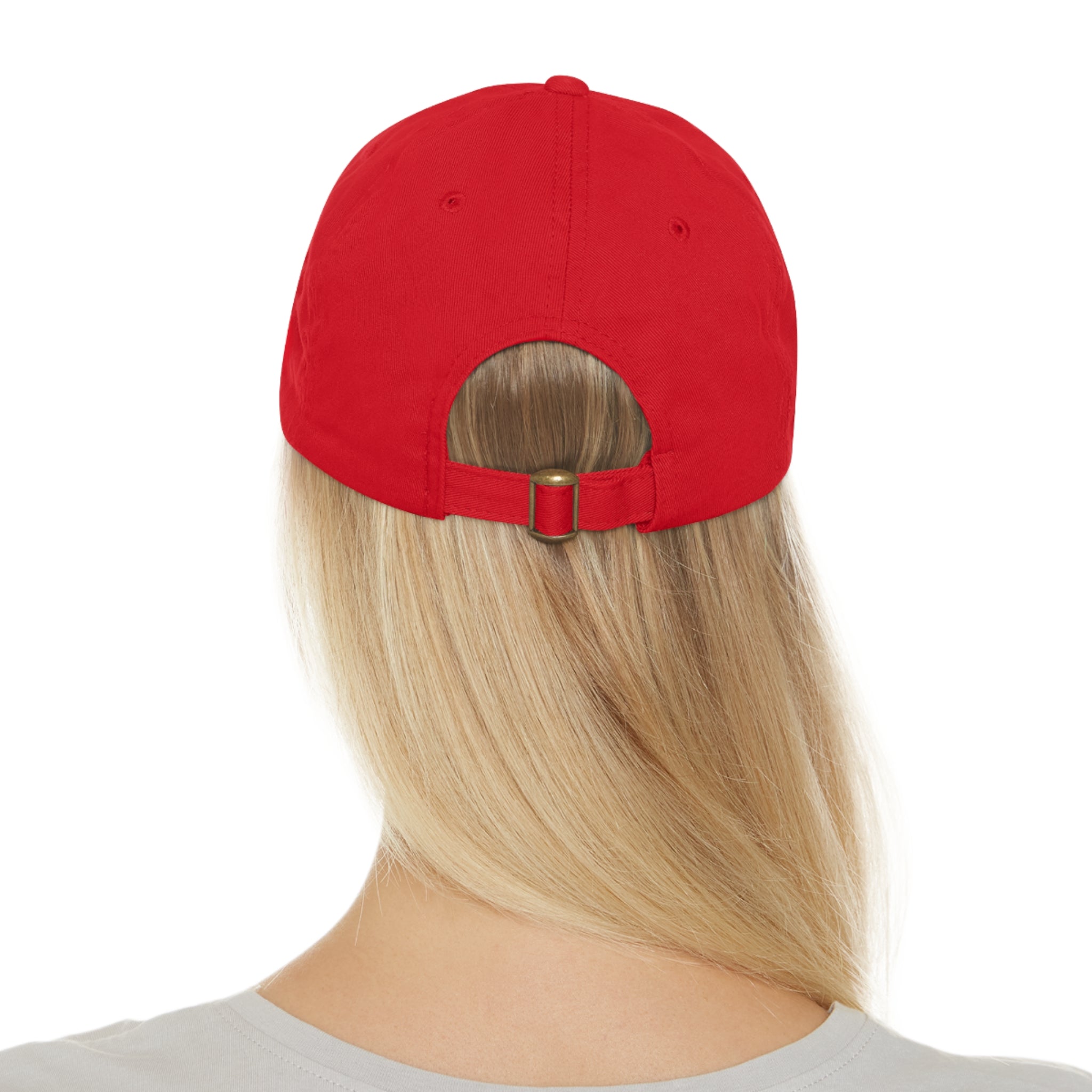 Customizable ValuCap VC300A Dad Hat with Faux Leather Patch Rectangle