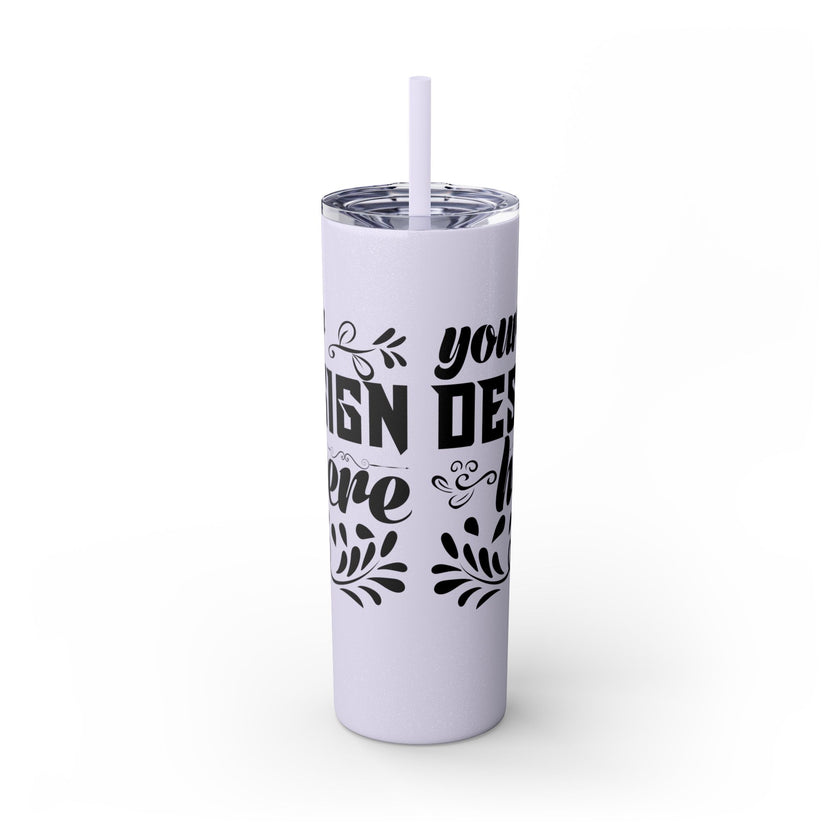 Customizable Maars 20oz Skinny Tumbler with Straw Stainless Steel
