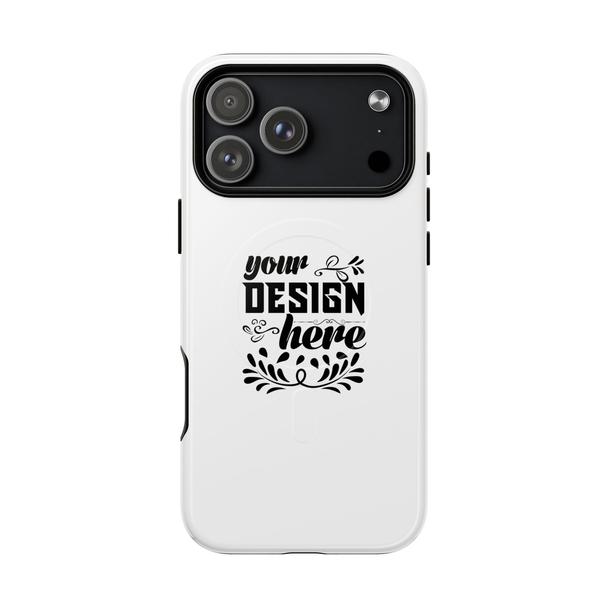 Customizable Tough Magnetic Phone Case Dual Layer Polycarbonate TPU Liner