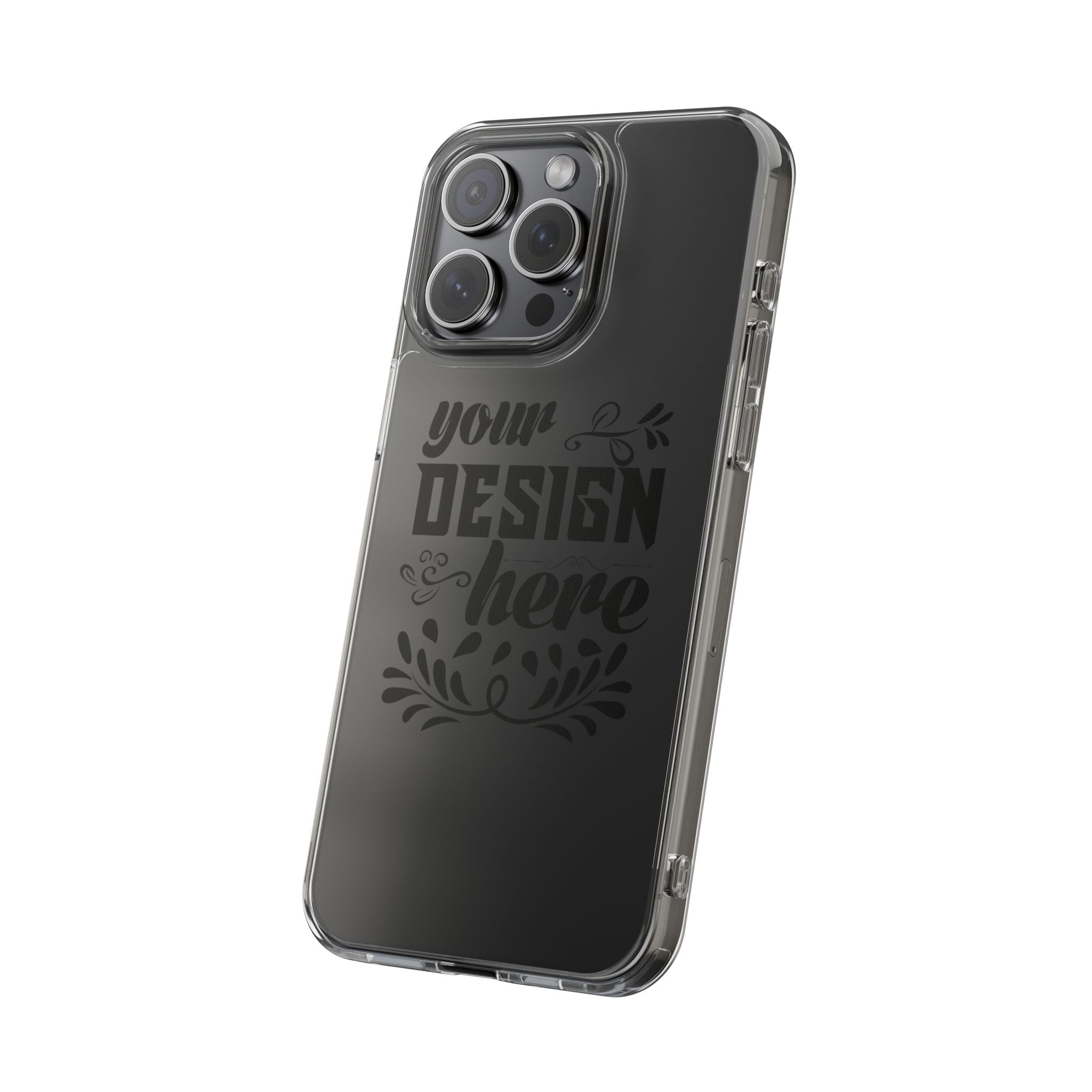Customizable Clear Impact Resistant Phone Case With TPU Sides Wireless Ready