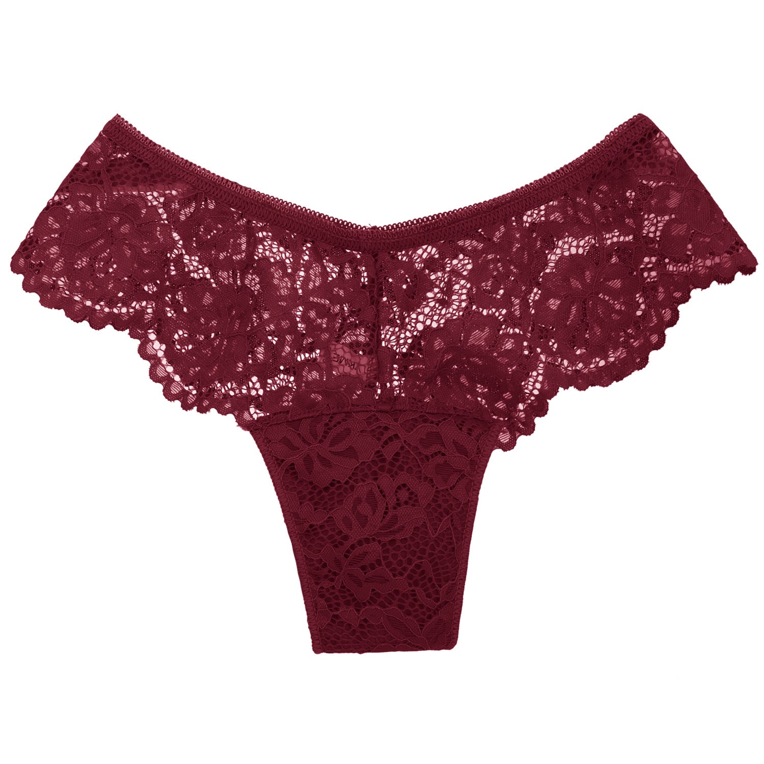 Nameria Women's Mid Rise Lace Briefs Solid Color