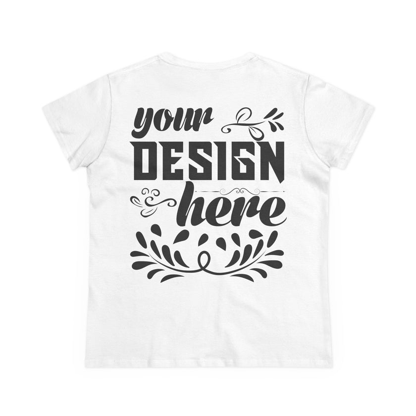 Customizable Gildan 5000L Womens Midweight Cotton Short Sleeve T-Shirt