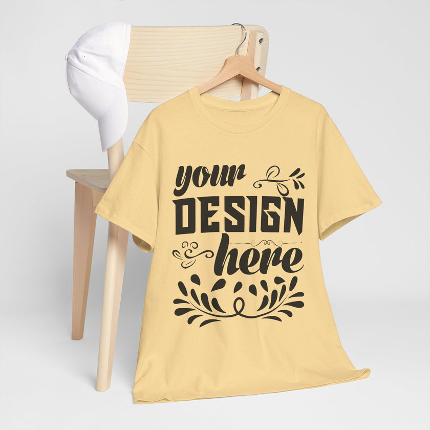 Customizable Gildan 5000 Unisex Heavy Cotton T-Shirt Classic Fit