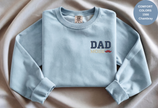 Unisex Garment-Dyed Sweatshirt with Dad Mode Embroidery