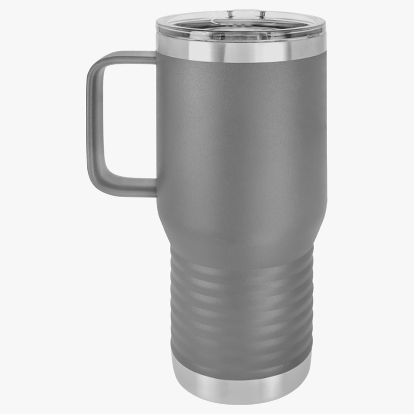 Customizable Polar Camel 20oz Stainless Steel Travel Mug with Handle