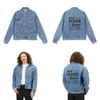 Customizable Men's Denim Jacket Relaxed Fit Stretch Blend Classic