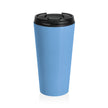 Stainless Steel Travel Mug 15oz | Books and Coffee Stainless Steel and Dye Sublimation