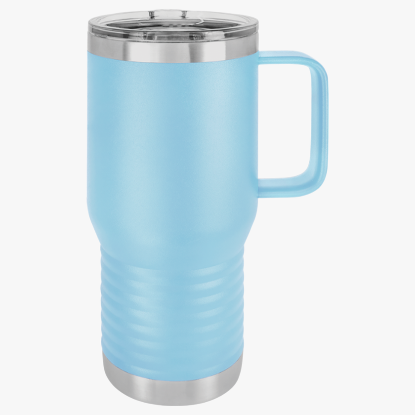 Customizable Polar Camel 20oz Stainless Steel Travel Mug with Handle
