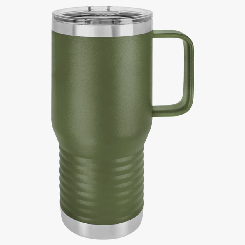 Customizable Polar Camel 20oz Stainless Steel Travel Mug with Handle
