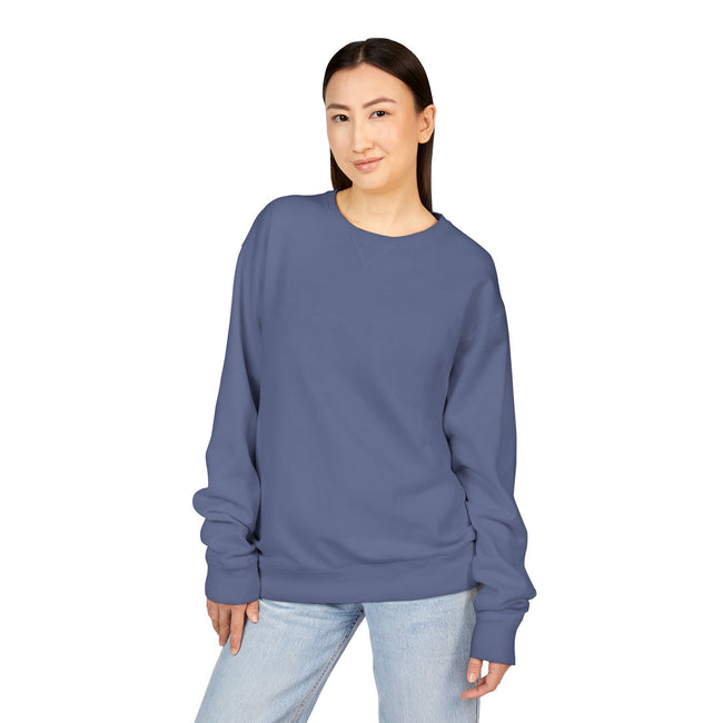 Customizable Hanes GDH400 Unisex Garment Dyed Crewneck Sweatshirt