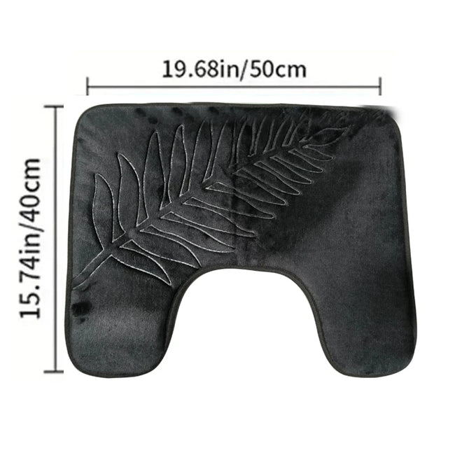 Nameria Memory Foam Bathroom Mat Set – Ultra Soft Non Slip Washable Rugs