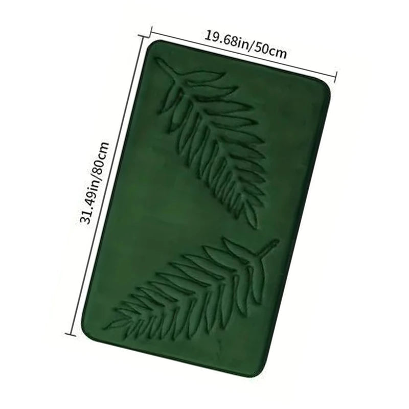 Nameria Memory Foam Bathroom Mat Set – Ultra Soft Non Slip Washable Rugs