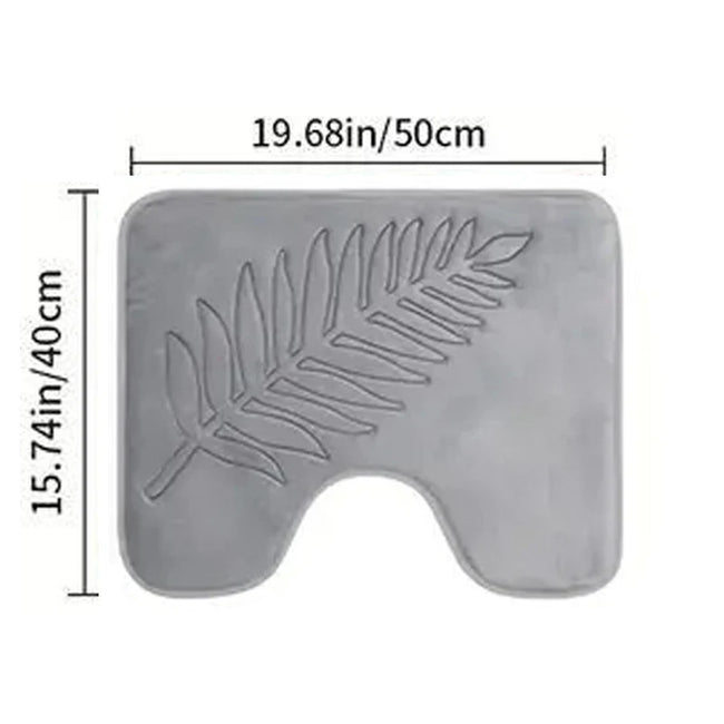 Nameria Memory Foam Bathroom Mat Set – Ultra Soft Non Slip Washable Rugs