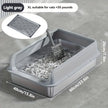 Extra Large Stainless Steel Enclosed Cat Litter Box with Lid and Leak Proof Mat