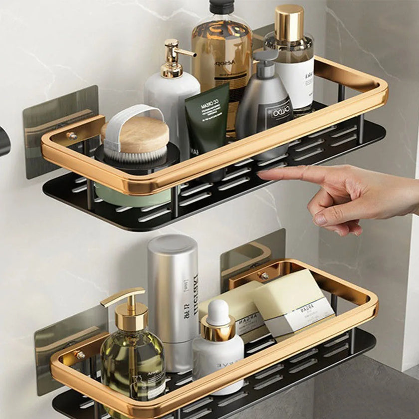 Nameria Wall Mounted Bathroom Corner Shelf – No Drill Luxury Storage Rack